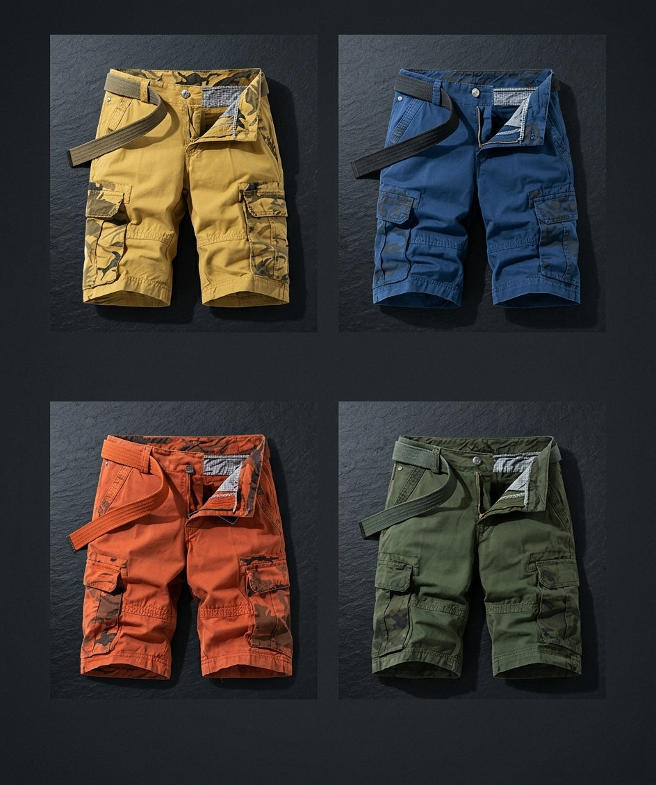 Men's Multi-Pocket Cargo Shorts