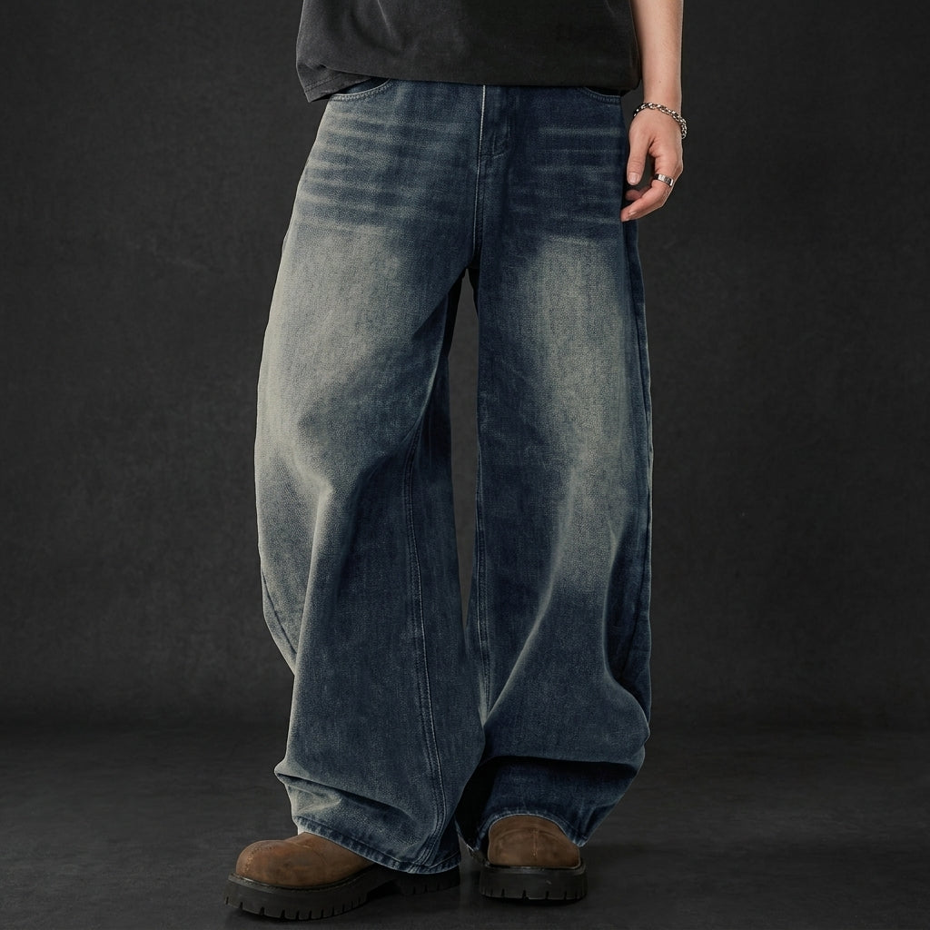 Men's Heavyweight Baggy Wide-Leg Jeans