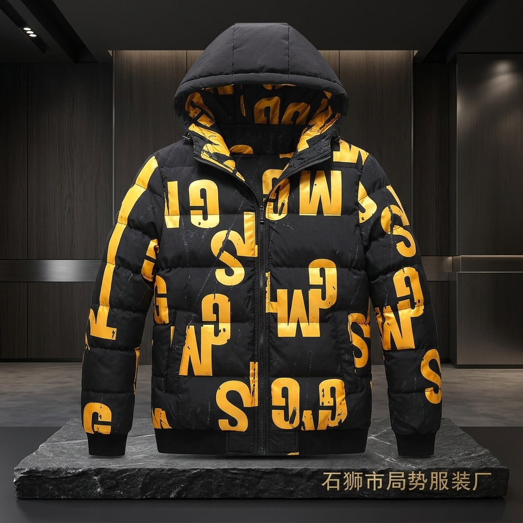 Unisex Hooded Padded Puffer Parka