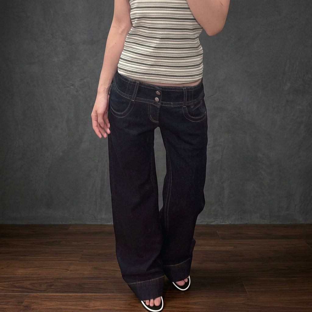 Jeans a gamba dritta in denim vintage tint