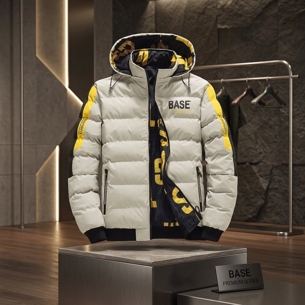 Unisex Hooded Padded Puffer Parka