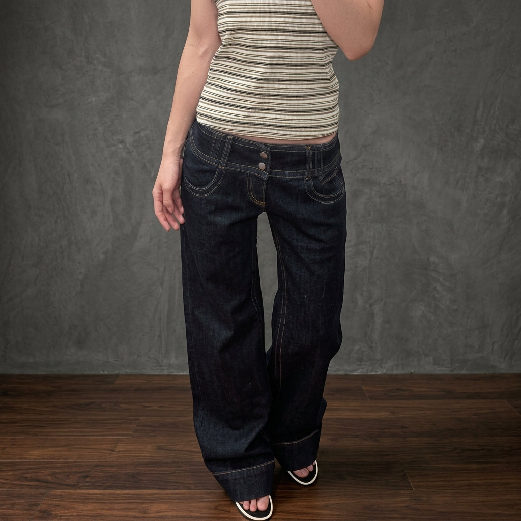 Jeans a gamba dritta in denim vintage tint