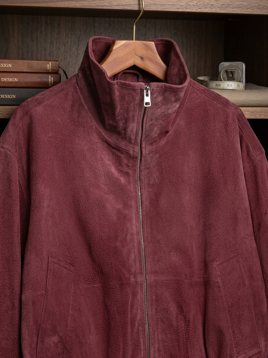 Women's Suede-Touch Velvet Bomber Jacket