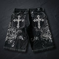 Women's Y2K Embroidered Baggy Denim Shorts