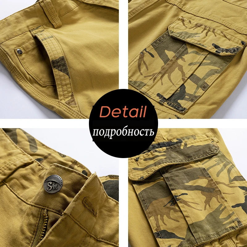 Men's Multi-Pocket Cargo Shorts