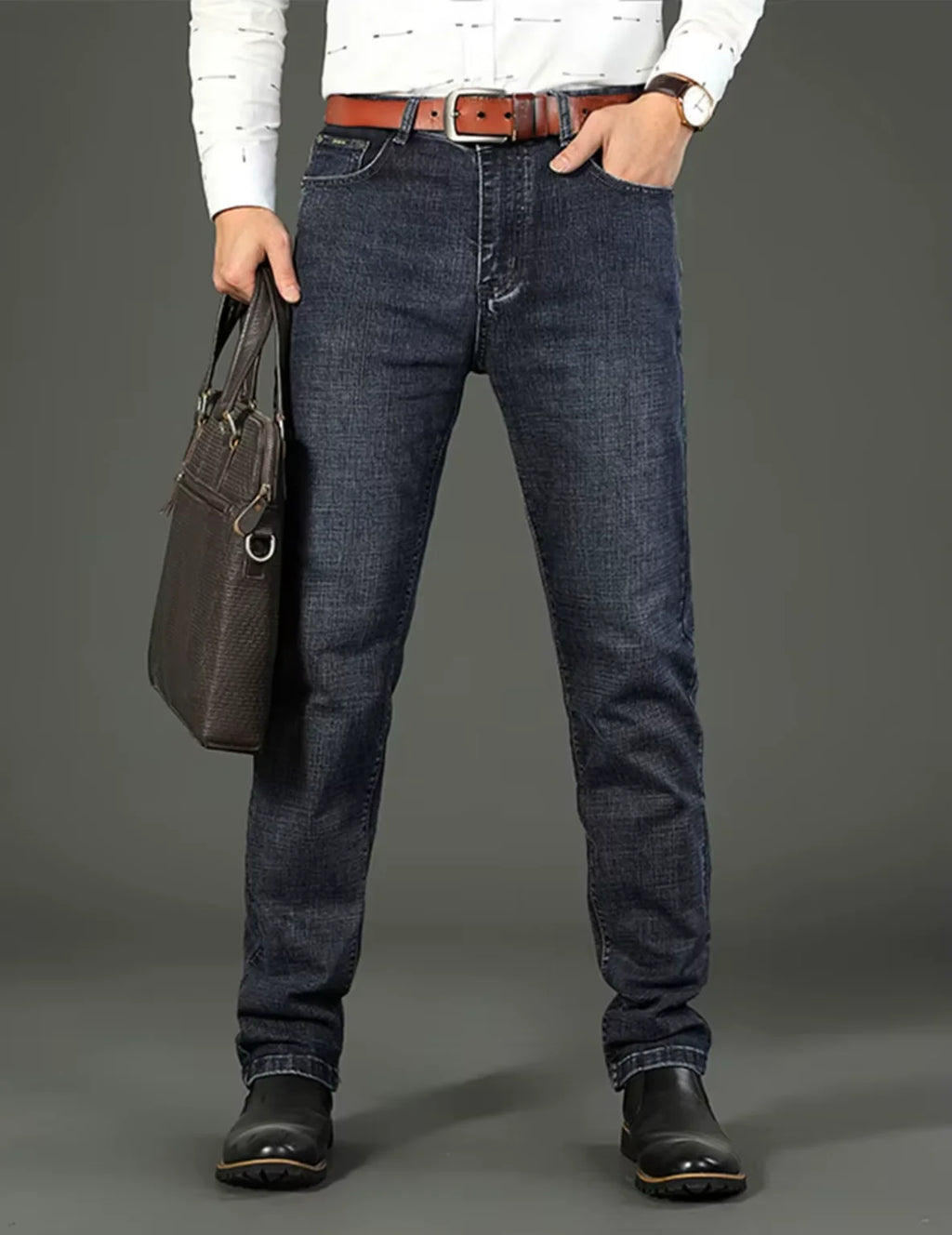 Men's Business Casual Stretch Jeans
