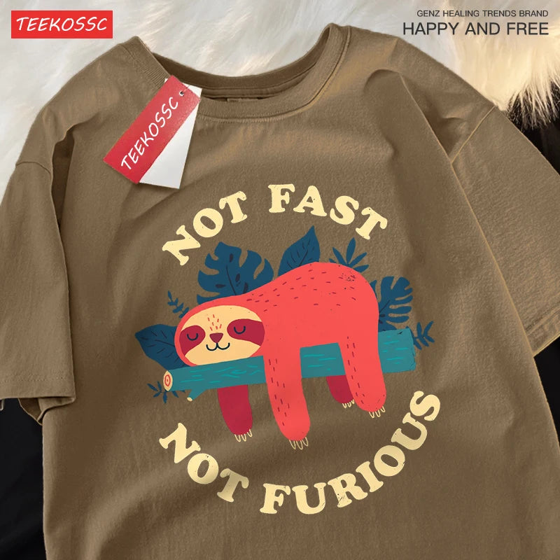 Men's Funny Sloth Graphic T-Shirt