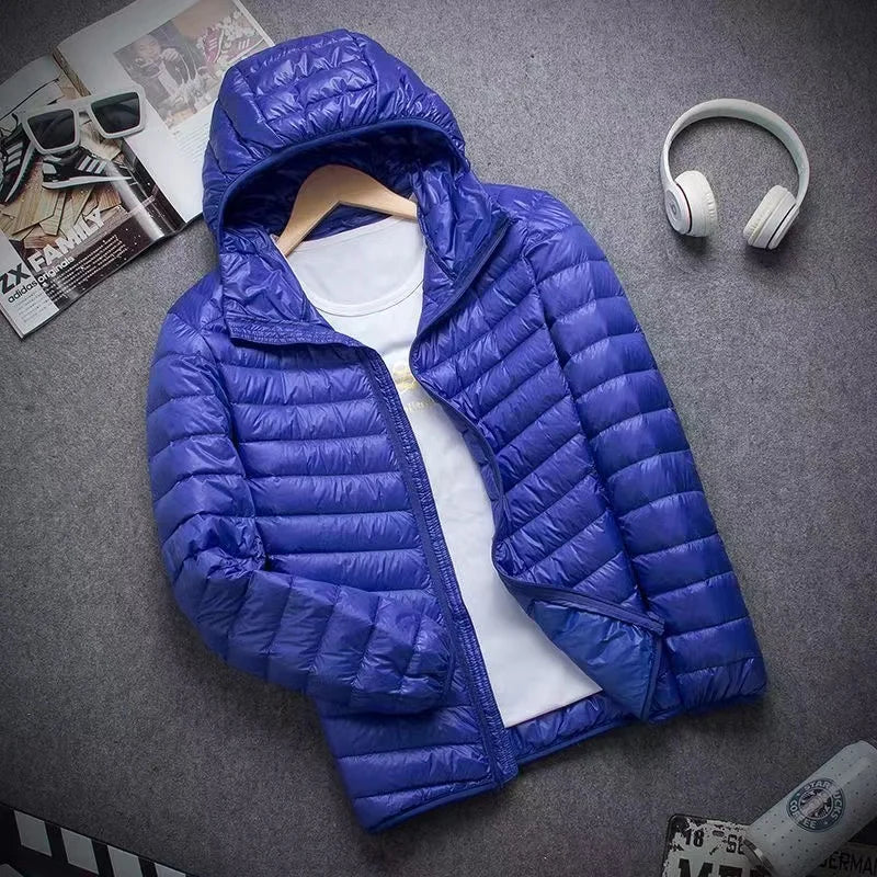 Men's Ultra-Lightweight Packable Hooded Down Parka