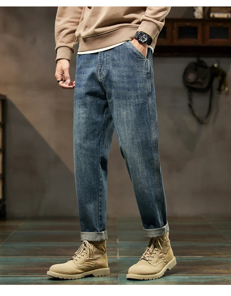 Jeans dal taglio ampio a harem
