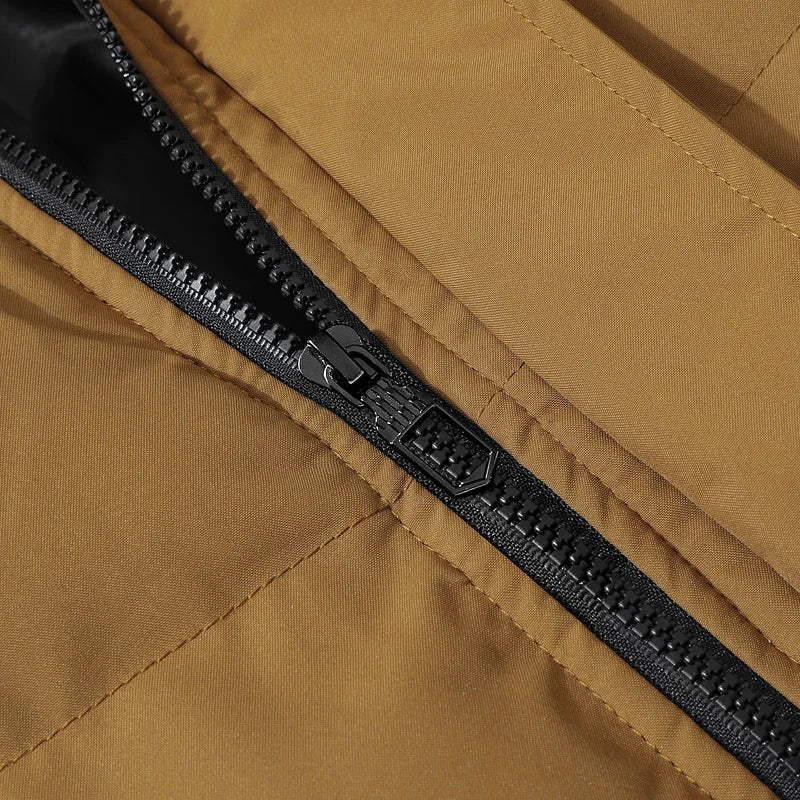 Men's Heavyweight Windproof Hooded Parka