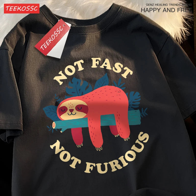 Men's Funny Sloth Graphic T-Shirt