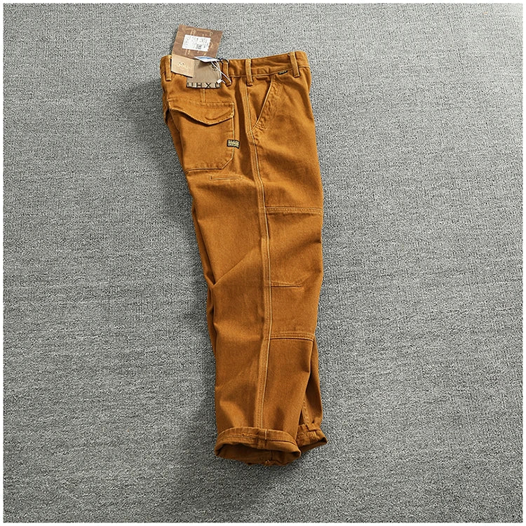 Jeans in twill di cotone scolpito in 3D