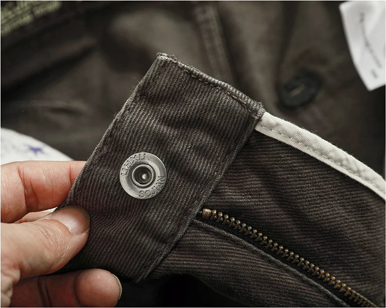 Men's Tailored Loose-Fit Cotton Cargo Pants