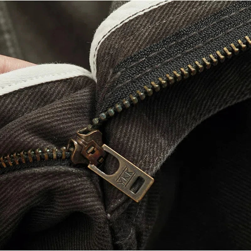 Men's Tailored Loose-Fit Cotton Cargo Pants