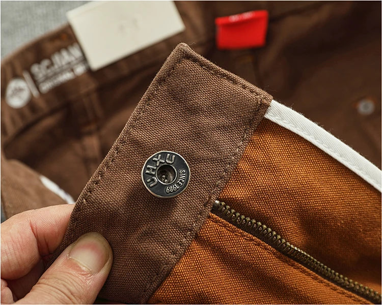 Pantaloni in tela pesante premium