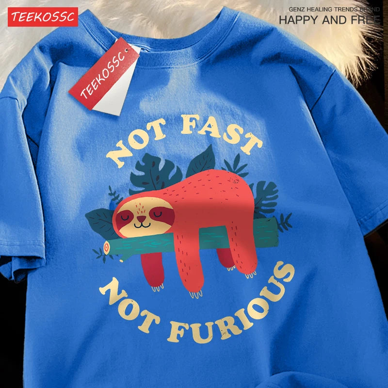 Men's Funny Sloth Graphic T-Shirt