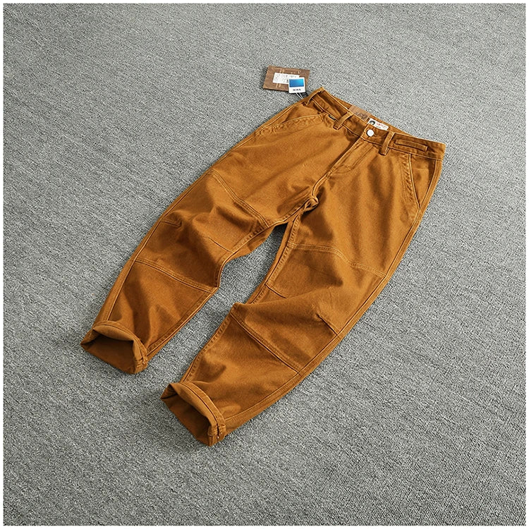 Jeans in twill di cotone scolpito in 3D