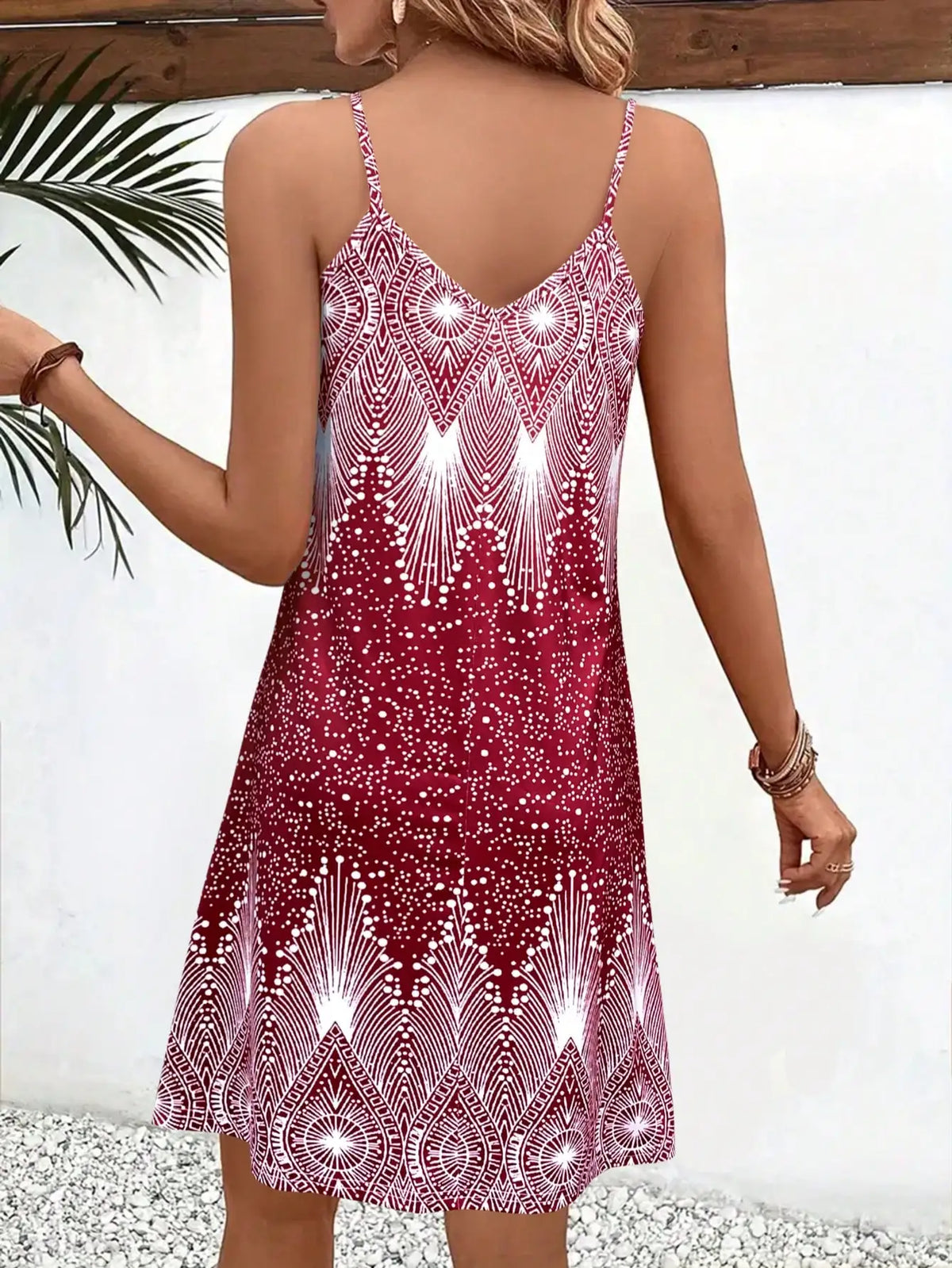 Women's Geometric Beach Slip Dress