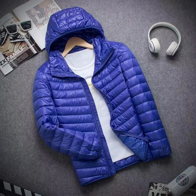 Men's Ultra-Lightweight Packable Hooded Down Parka