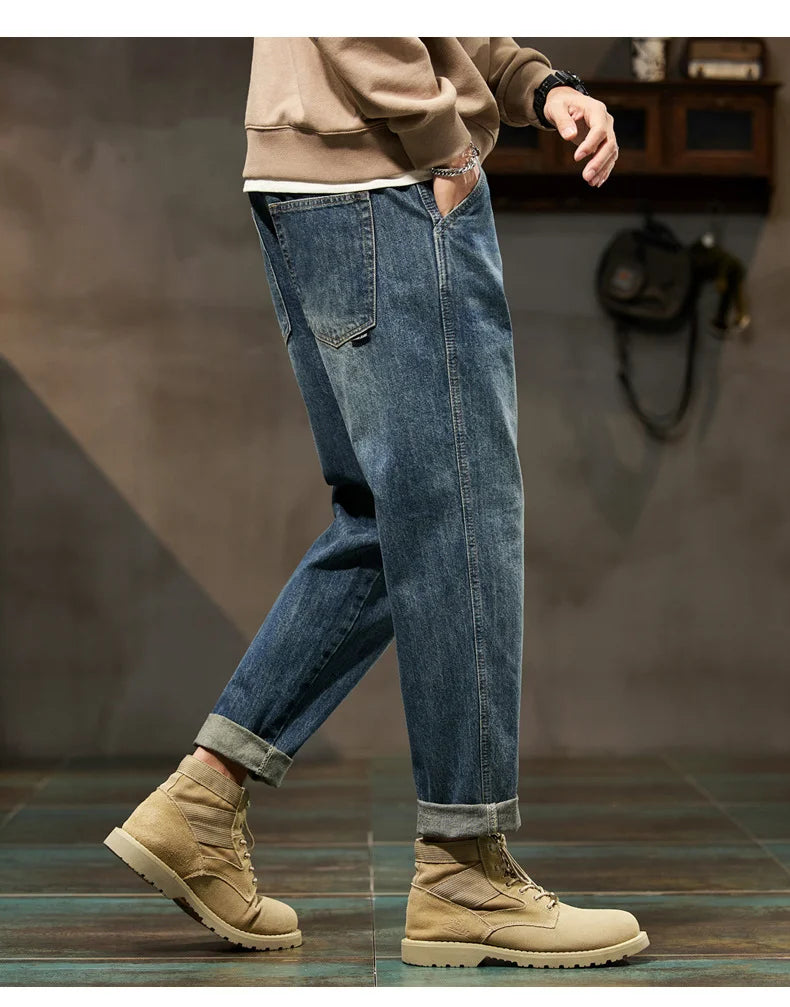 Jeans dal taglio ampio a harem