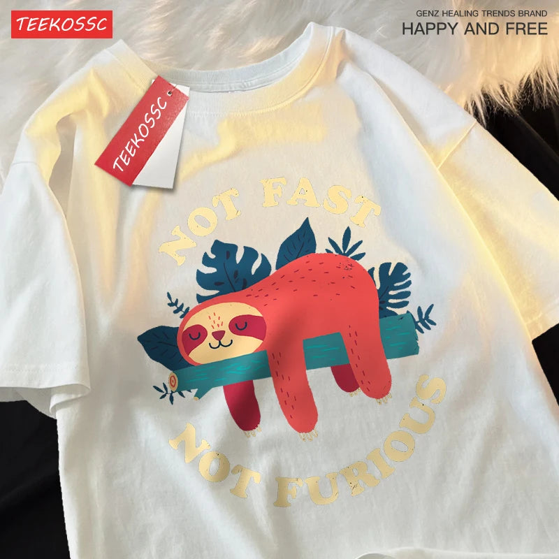 Men's Funny Sloth Graphic T-Shirt