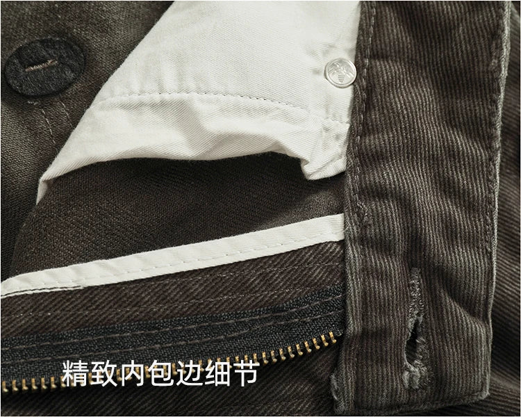 Men's Tailored Loose-Fit Cotton Cargo Pants