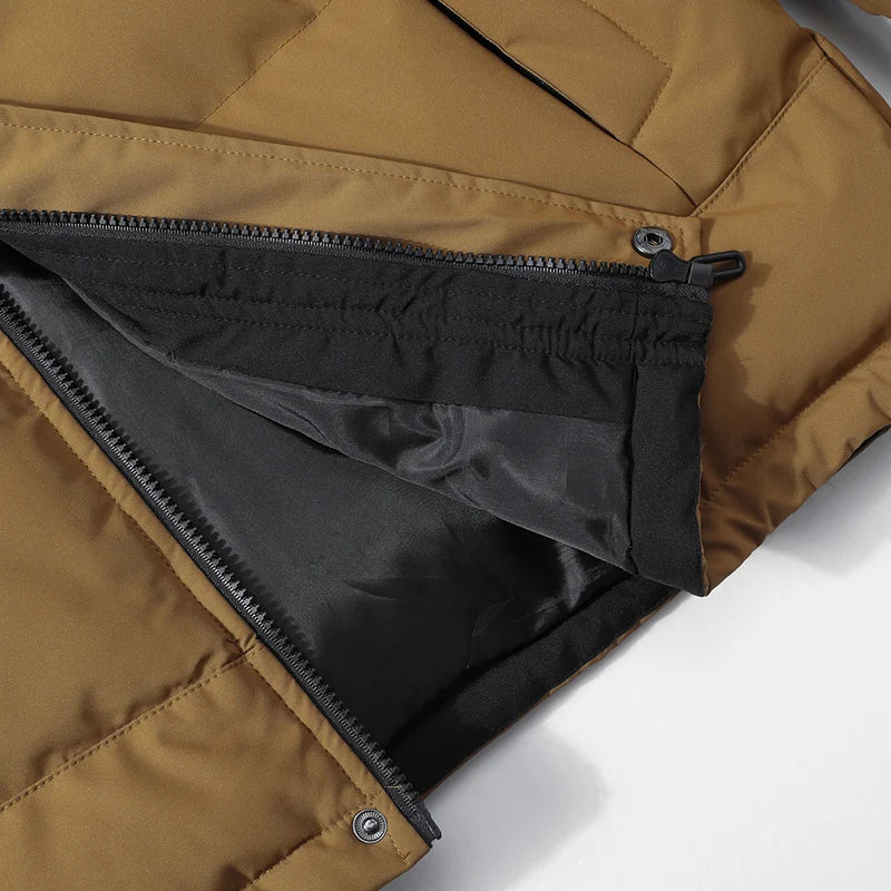 Men's Heavyweight Windproof Hooded Parka