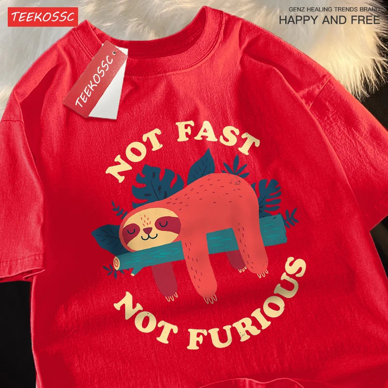 Men's Funny Sloth Graphic T-Shirt