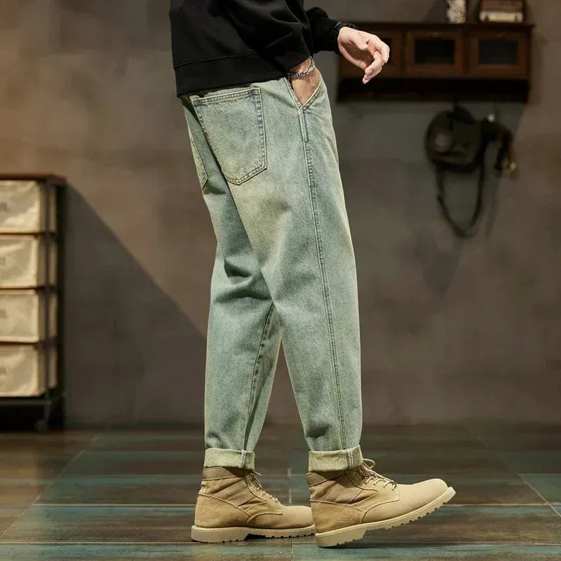Jeans dal taglio ampio a harem