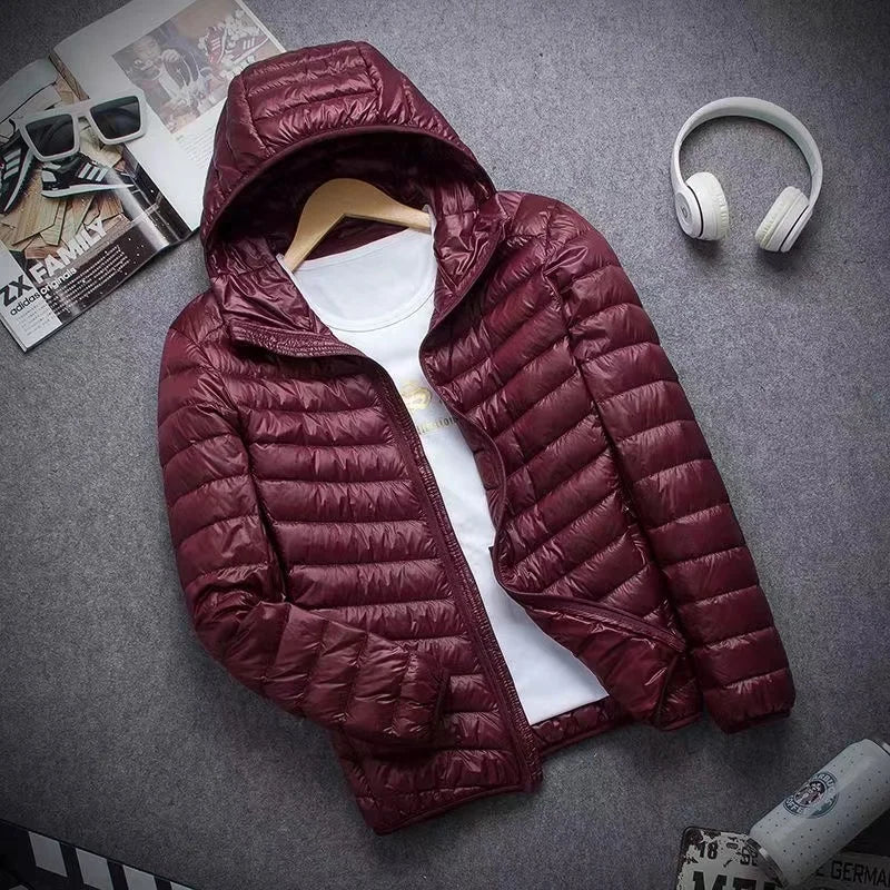 Men's Ultra-Lightweight Packable Hooded Down Parka