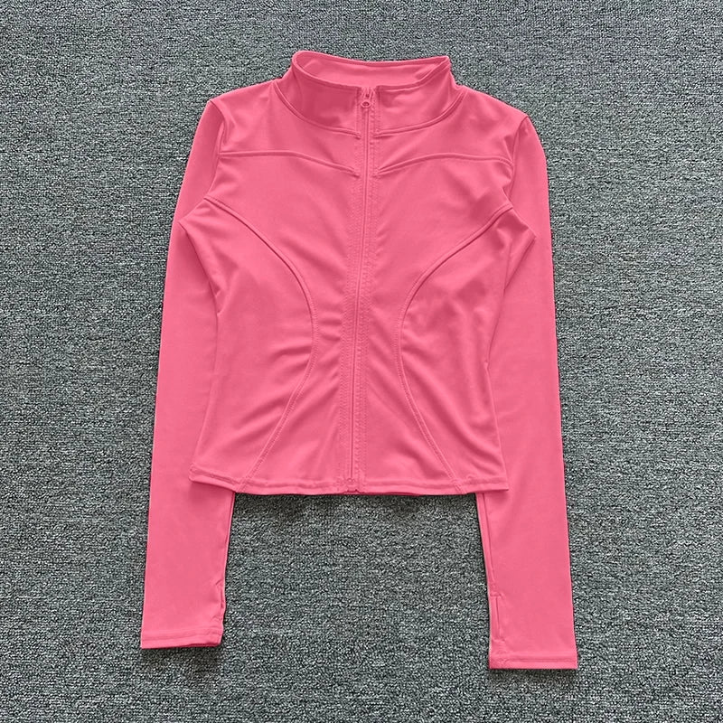Giacca sportiva donna full-zip stile Y2K