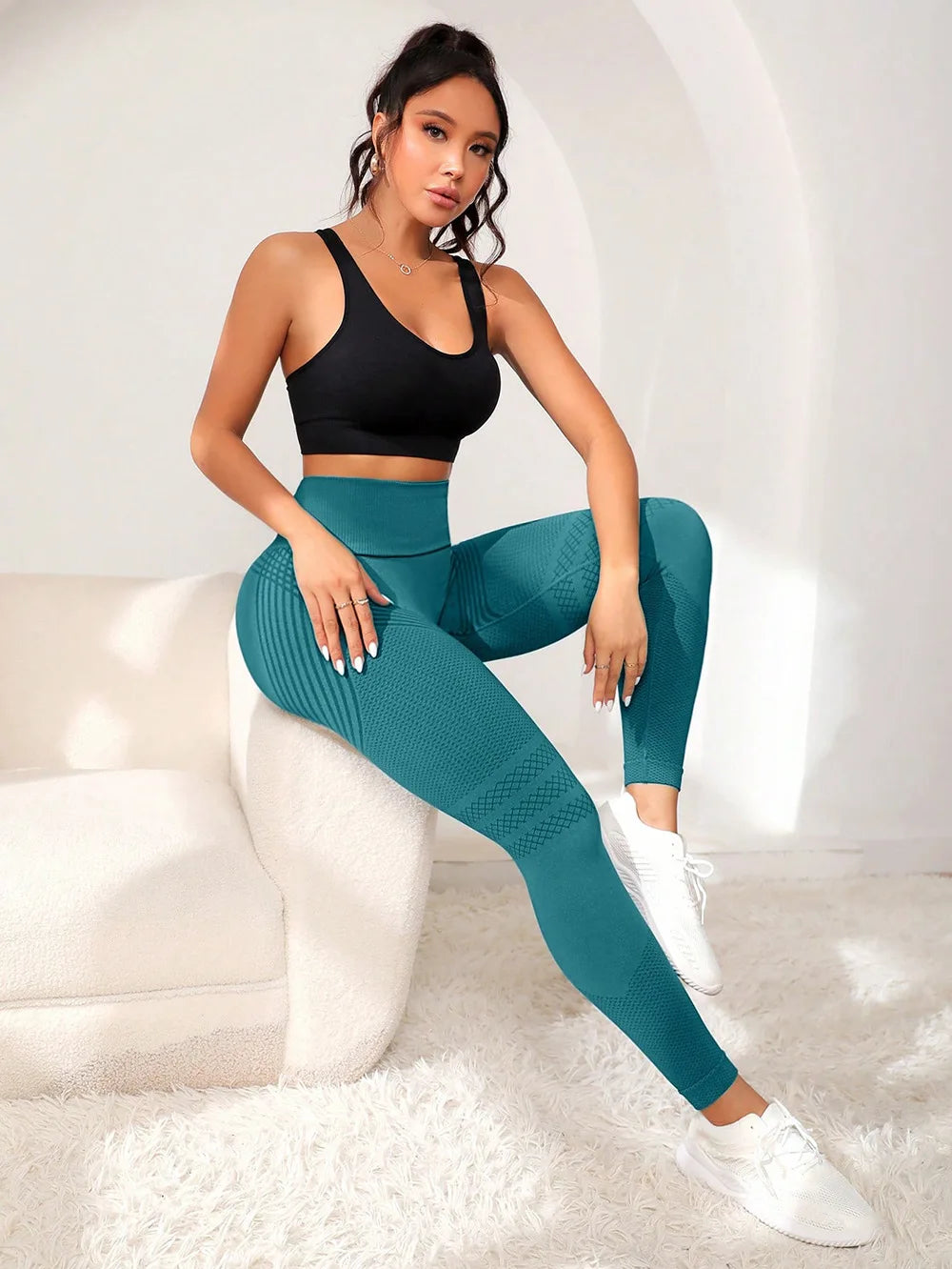 Leggings modellanti push-up a vita alta