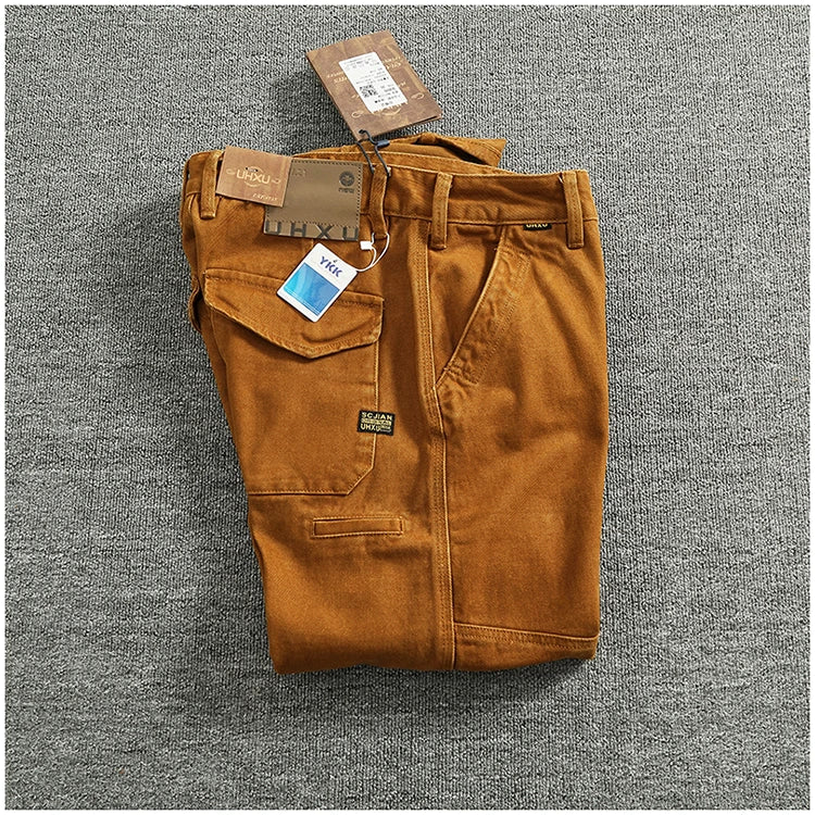 Jeans in twill di cotone scolpito in 3D