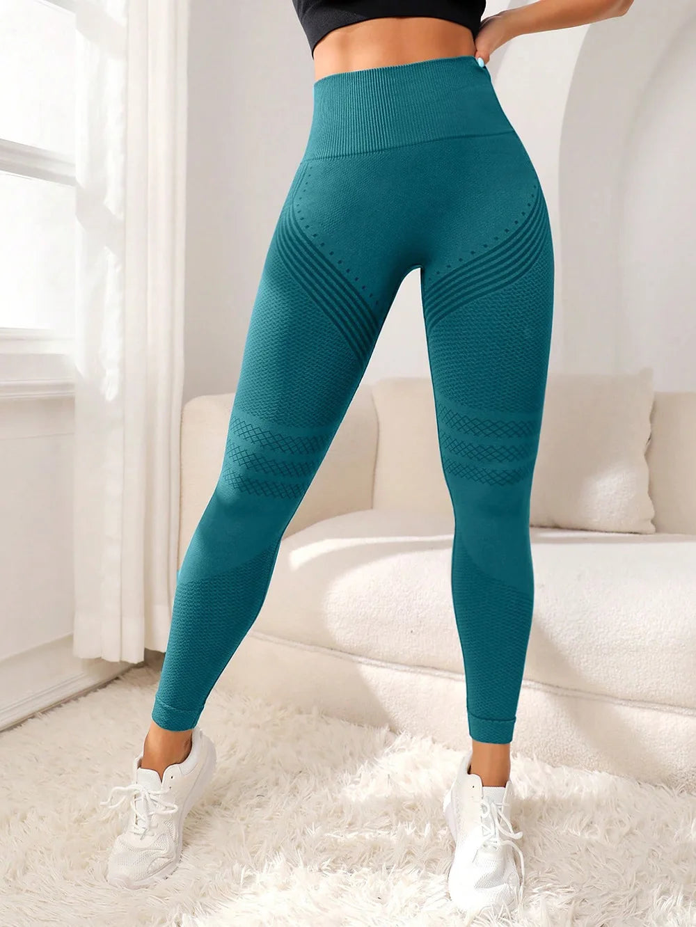 Leggings modellanti push-up a vita alta