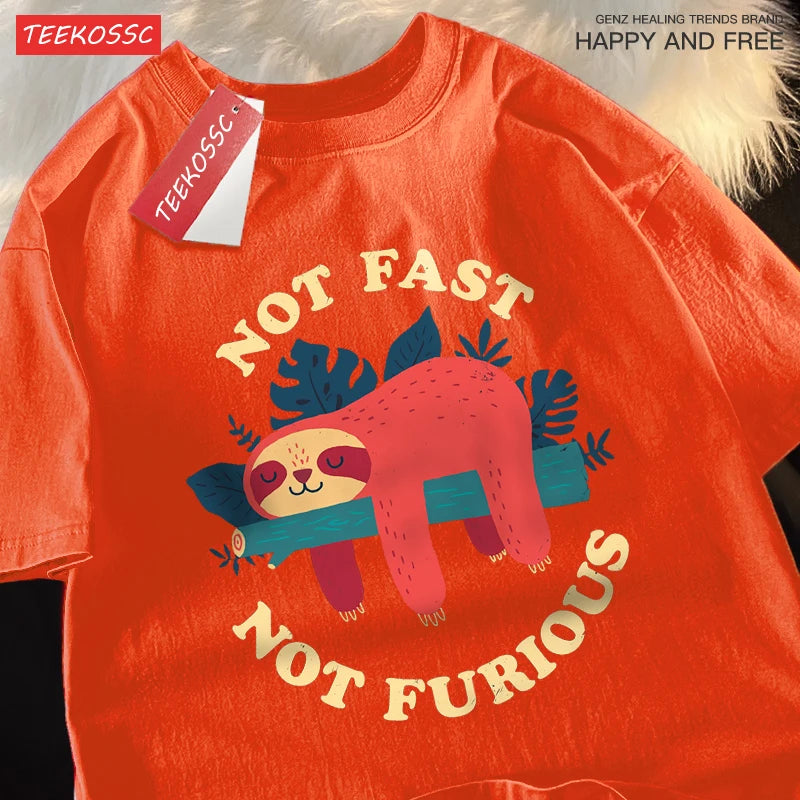 Men's Funny Sloth Graphic T-Shirt