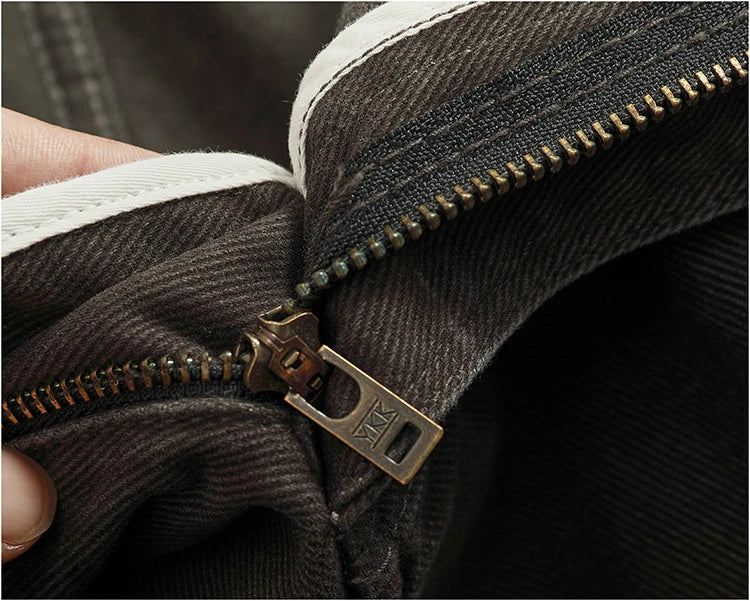Men's Tailored Loose-Fit Cotton Cargo Pants