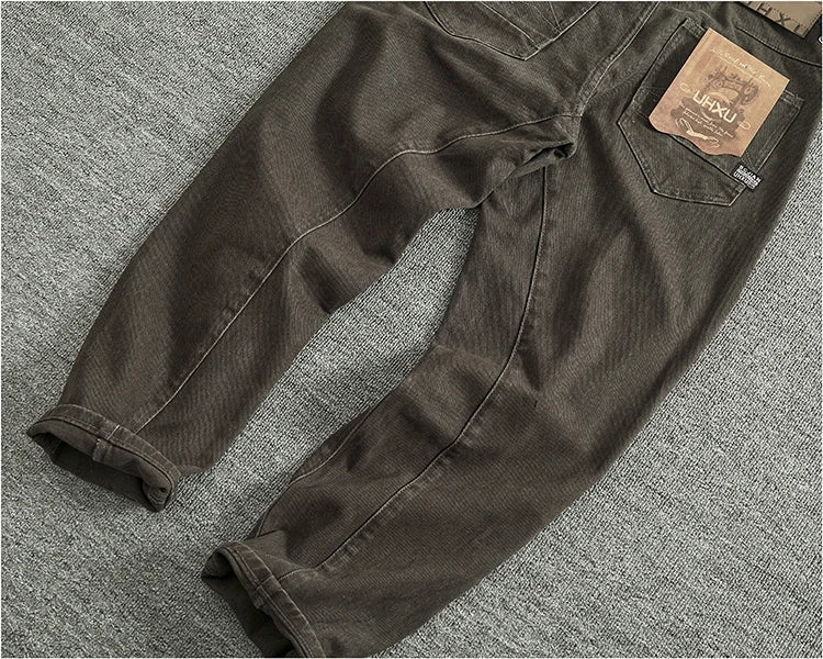 Men's Tailored Loose-Fit Cotton Cargo Pants
