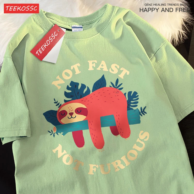 Men's Funny Sloth Graphic T-Shirt