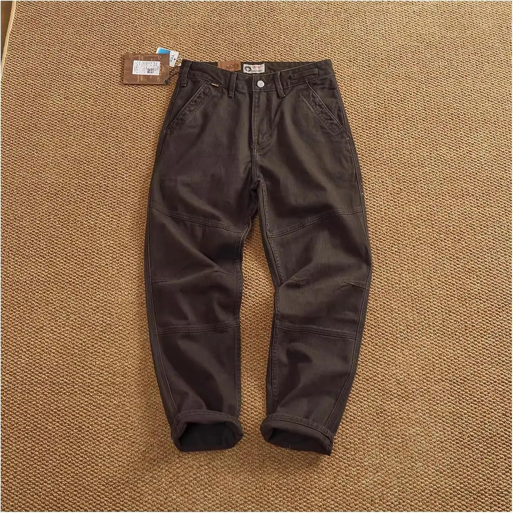 Jeans in twill di cotone scolpito in 3D