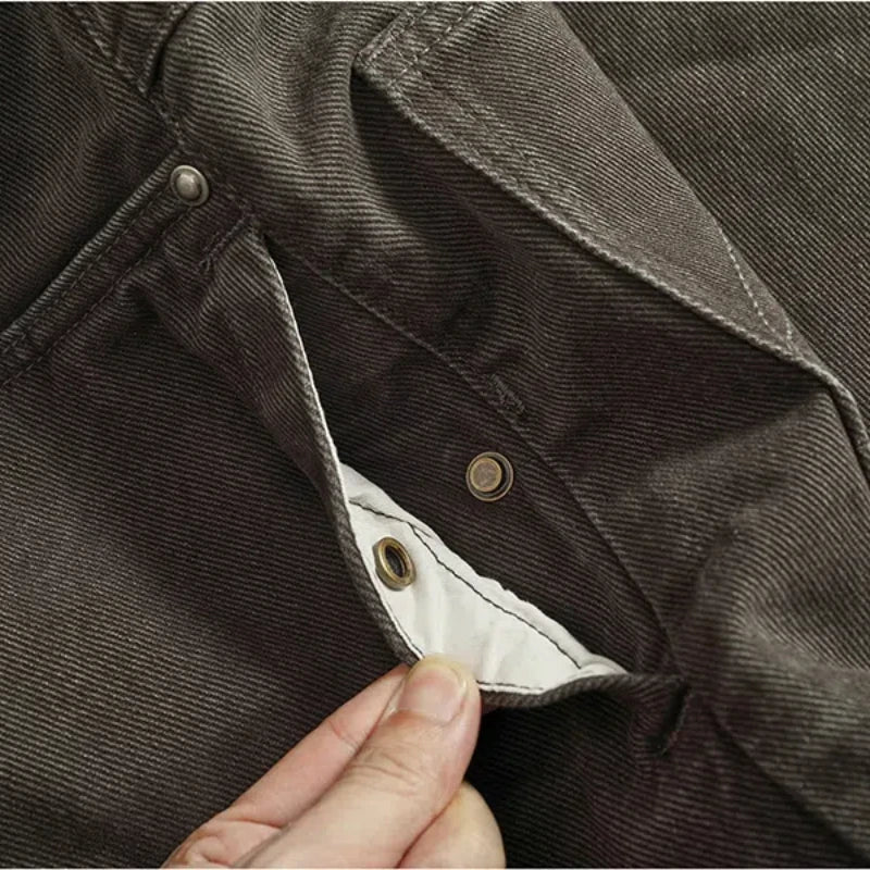 Men's Tailored Loose-Fit Cotton Cargo Pants