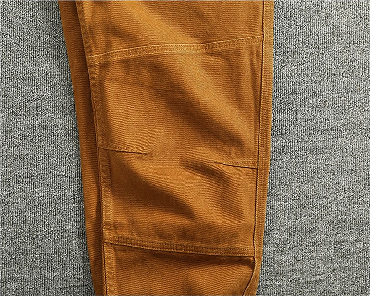 Jeans in twill di cotone scolpito in 3D