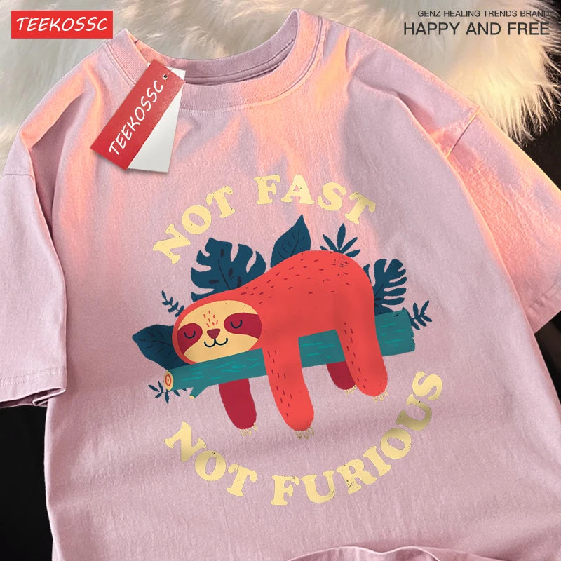 Men's Funny Sloth Graphic T-Shirt
